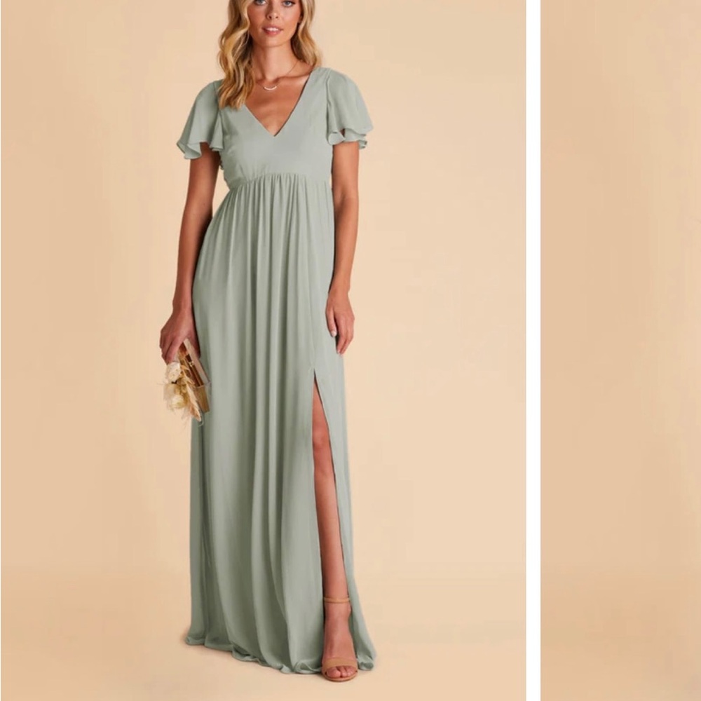 Chiffon Sage Maxi Dress